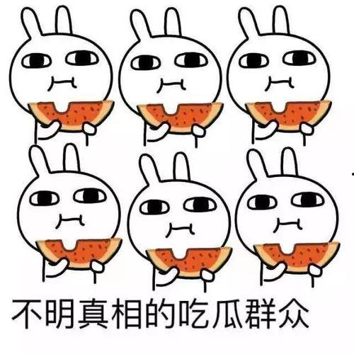 黄豆人吃瓜表情