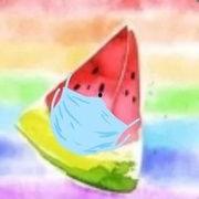 自由吃瓜头像插画,插画中的生活哲学